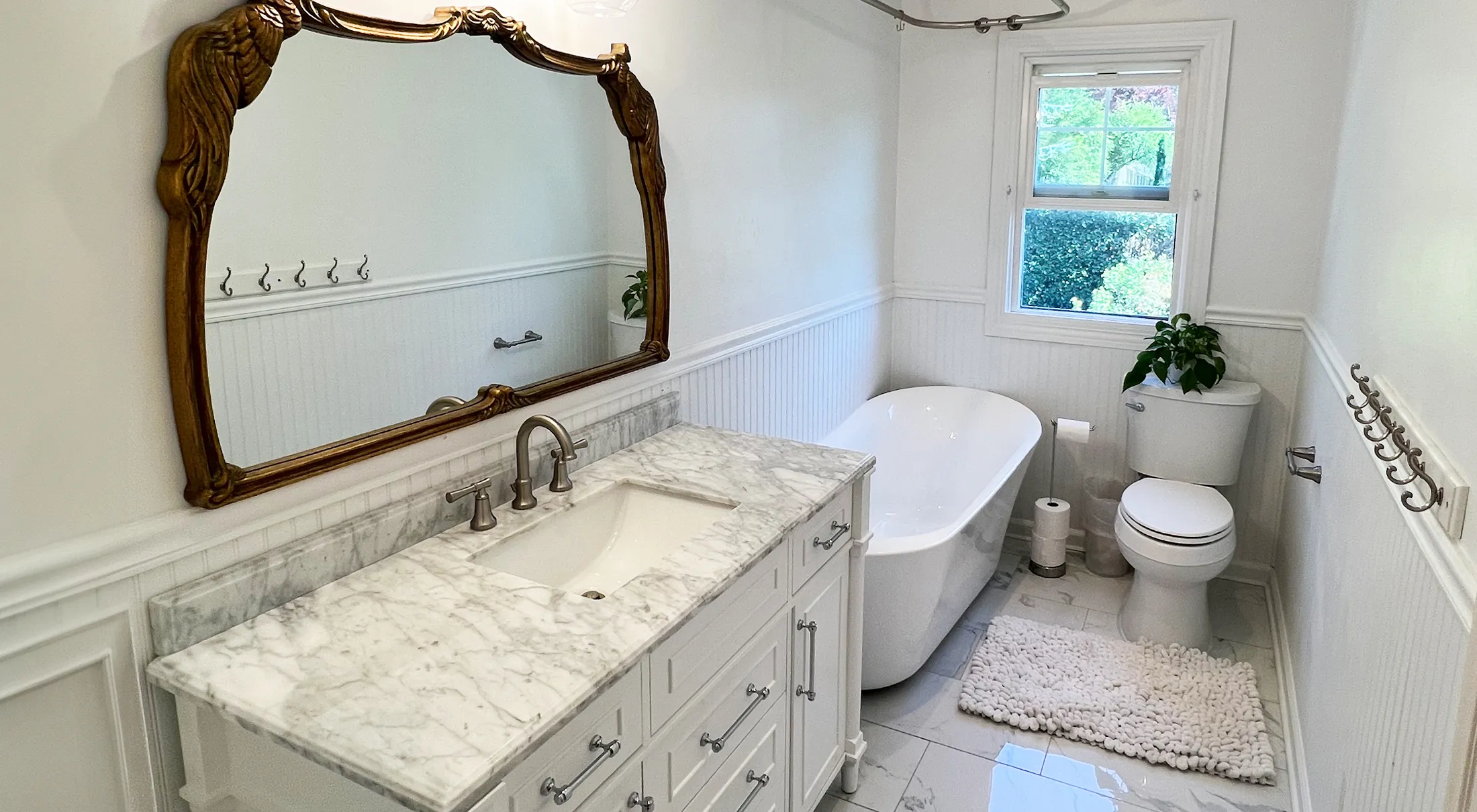 Residential bathroom remodeling project