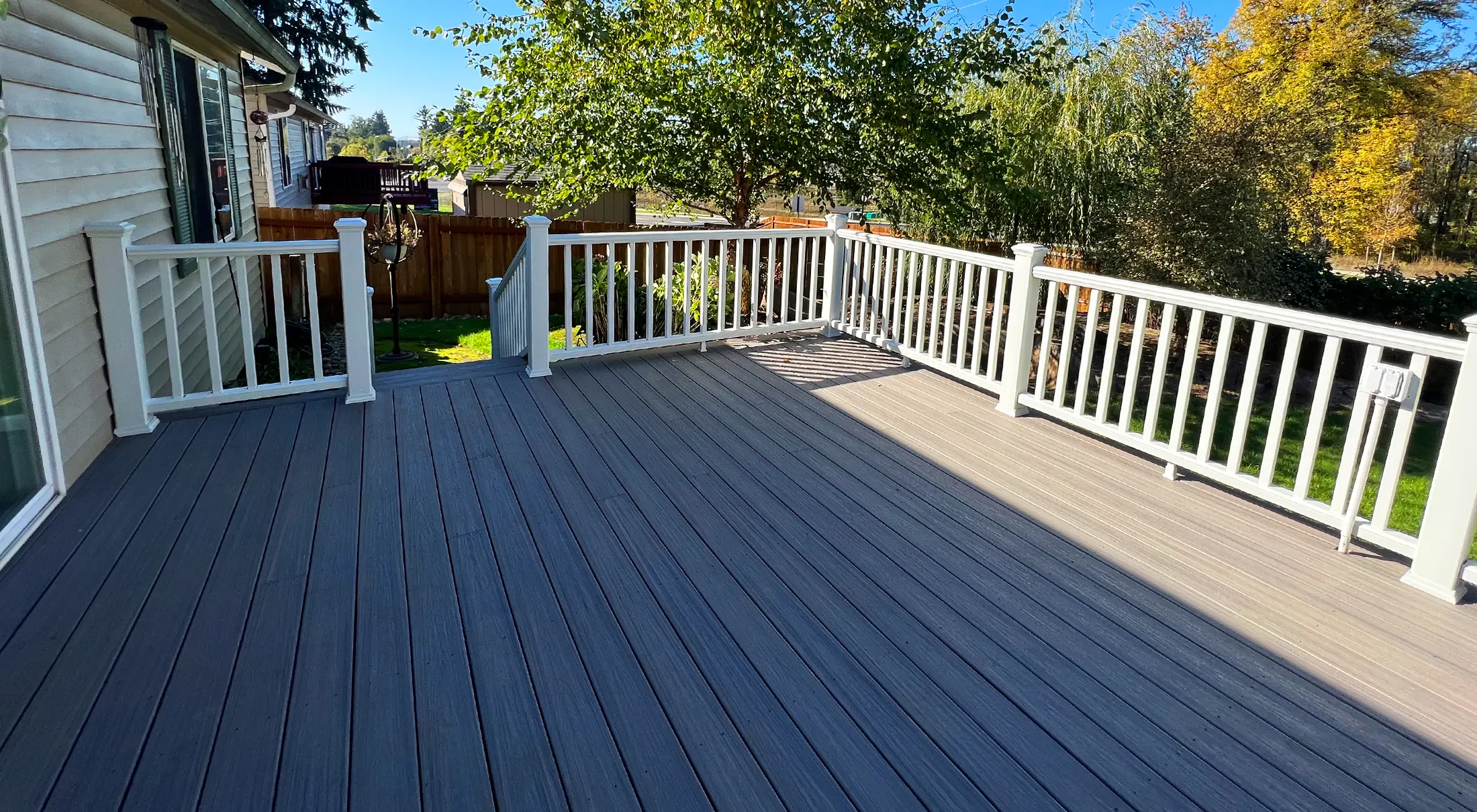 Residential deck and outdoor living renovation project