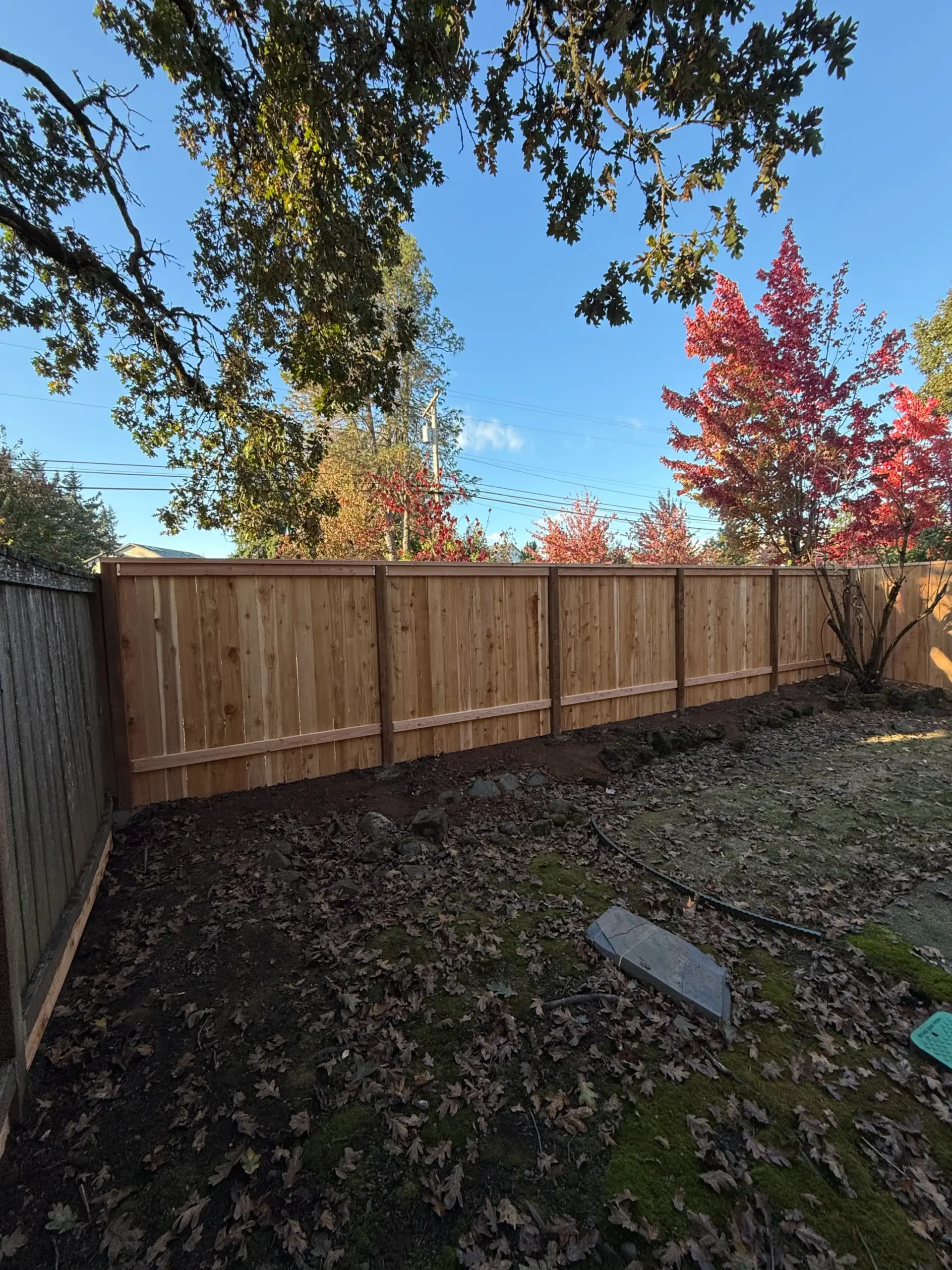 Residential property with updated exterior siding and fencing