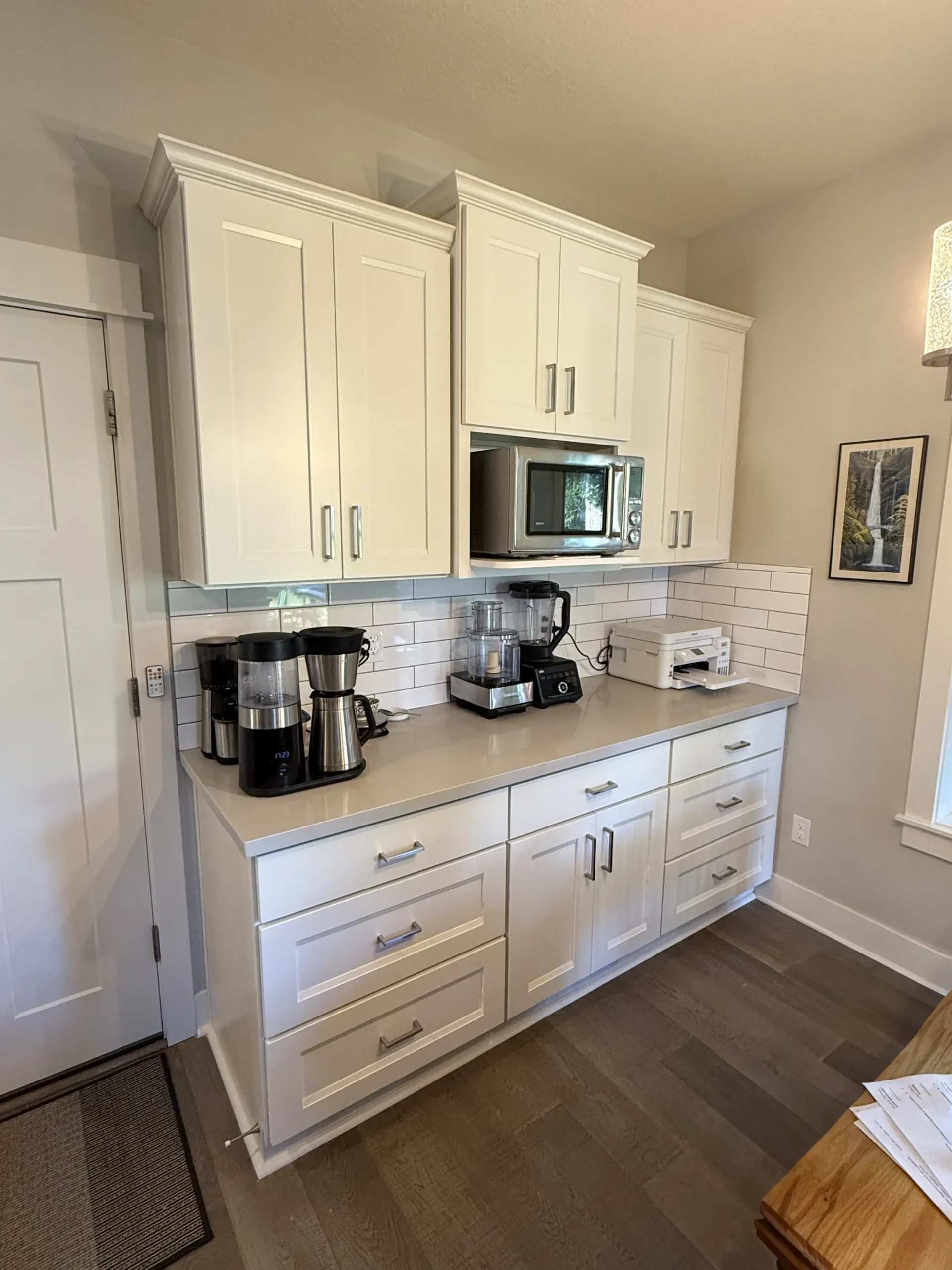 Home remodeling project featuring updated residential finishes