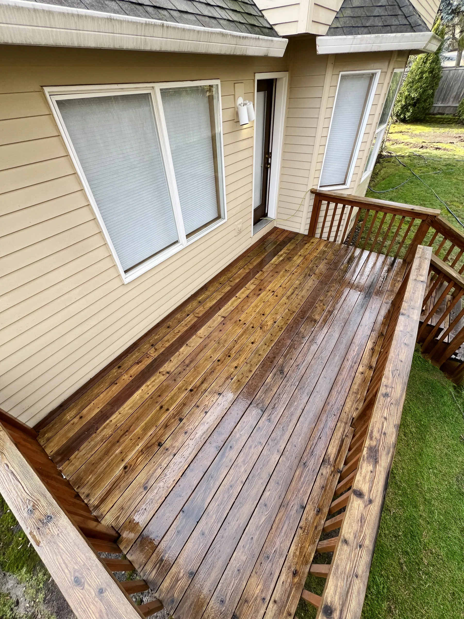 Deck and outdoor living project photograph from Santialb Construction