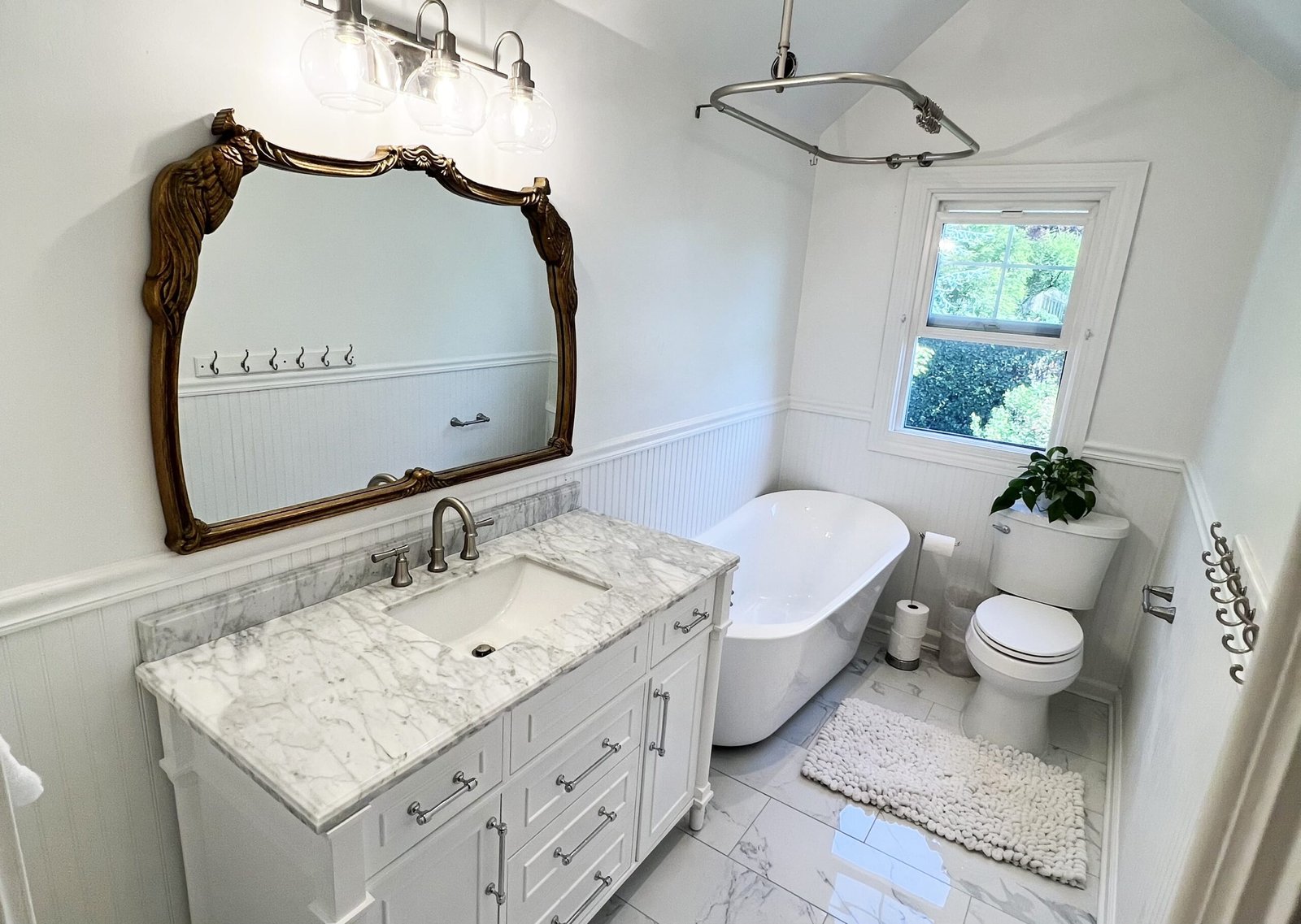 Bathroom remodeling project photograph