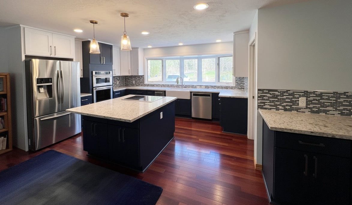 Kitchen remodeling project photograph