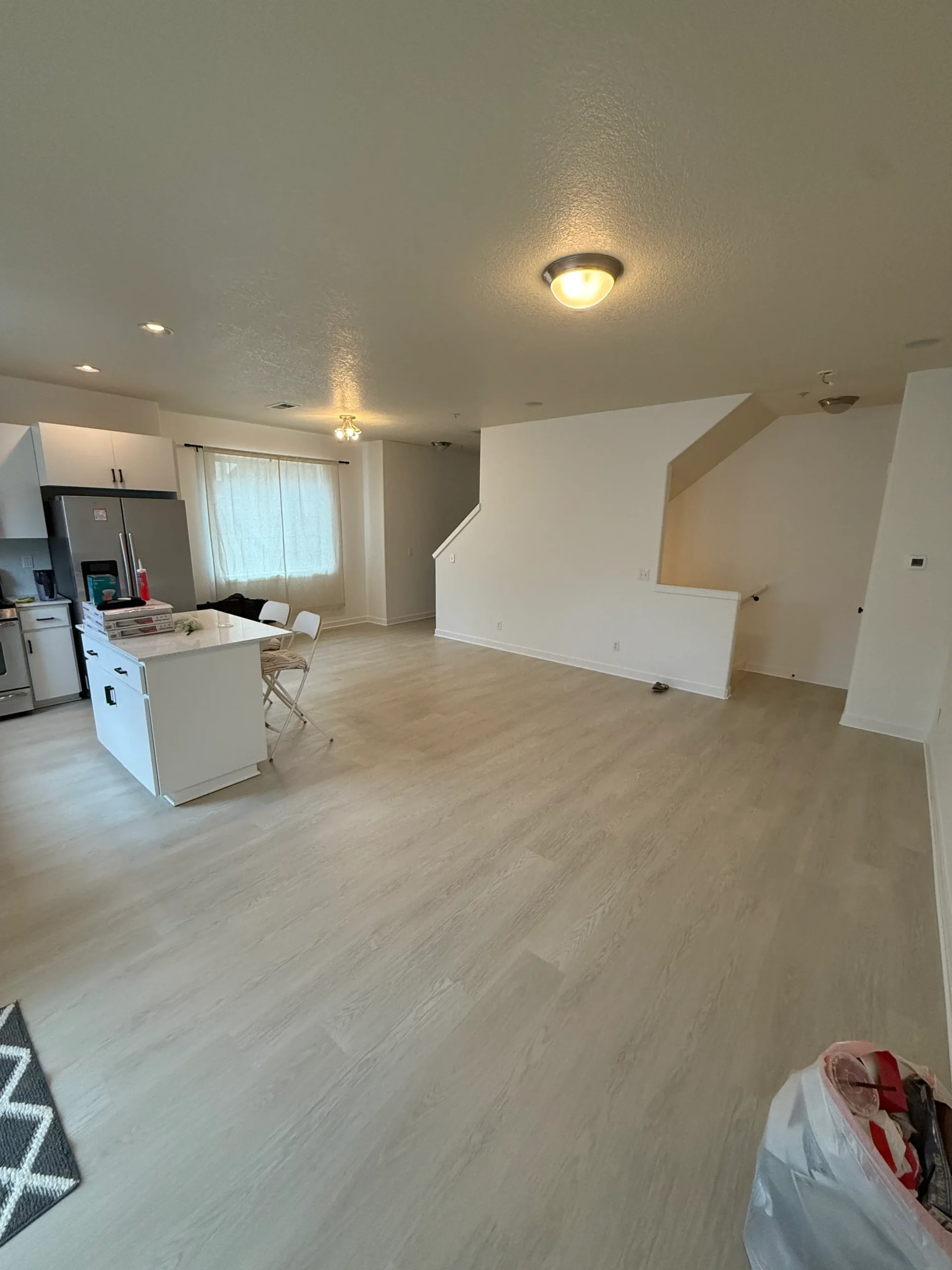 Residential flooring installation project