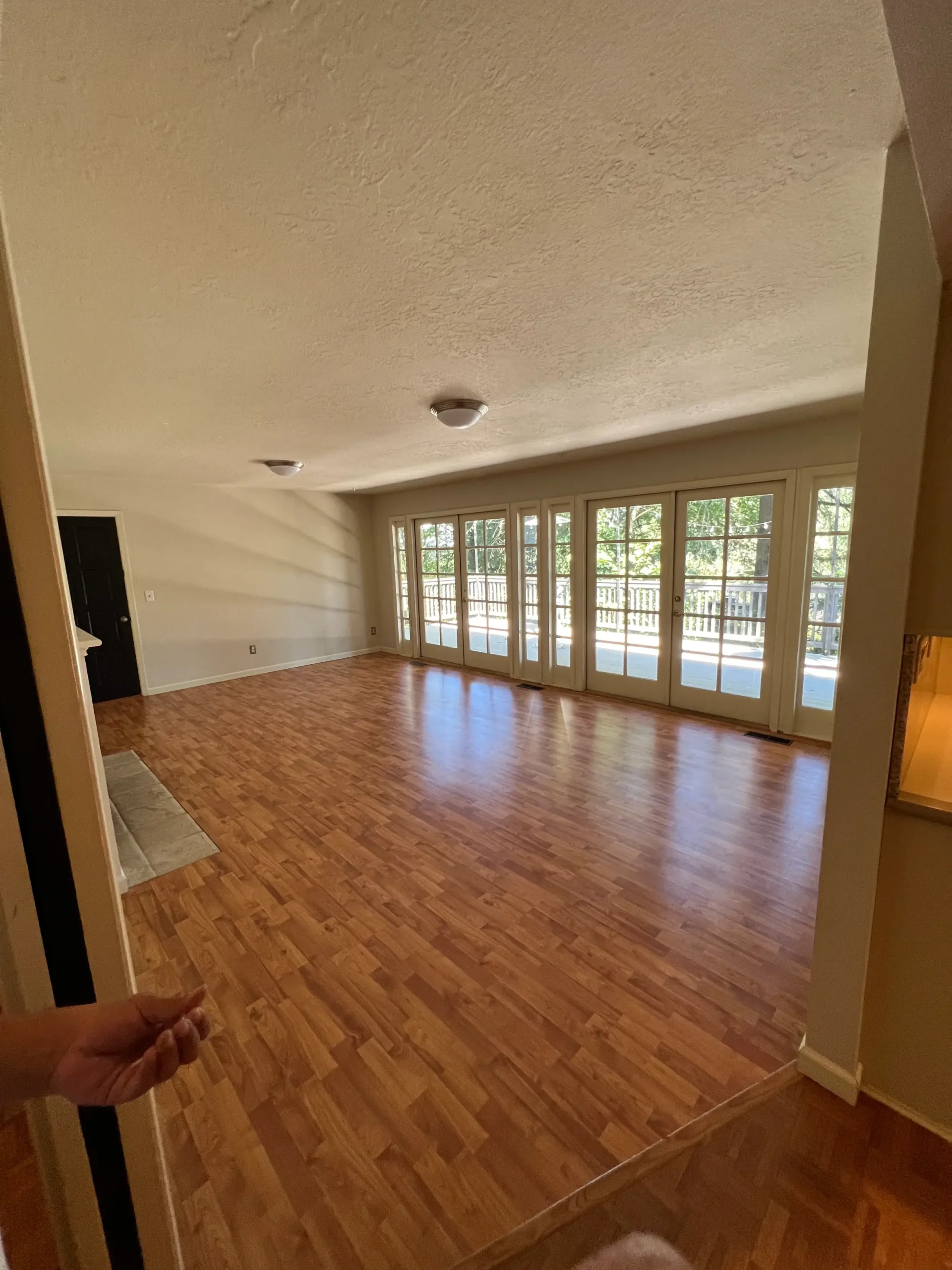 Residential home renovation project featuring interior improvements