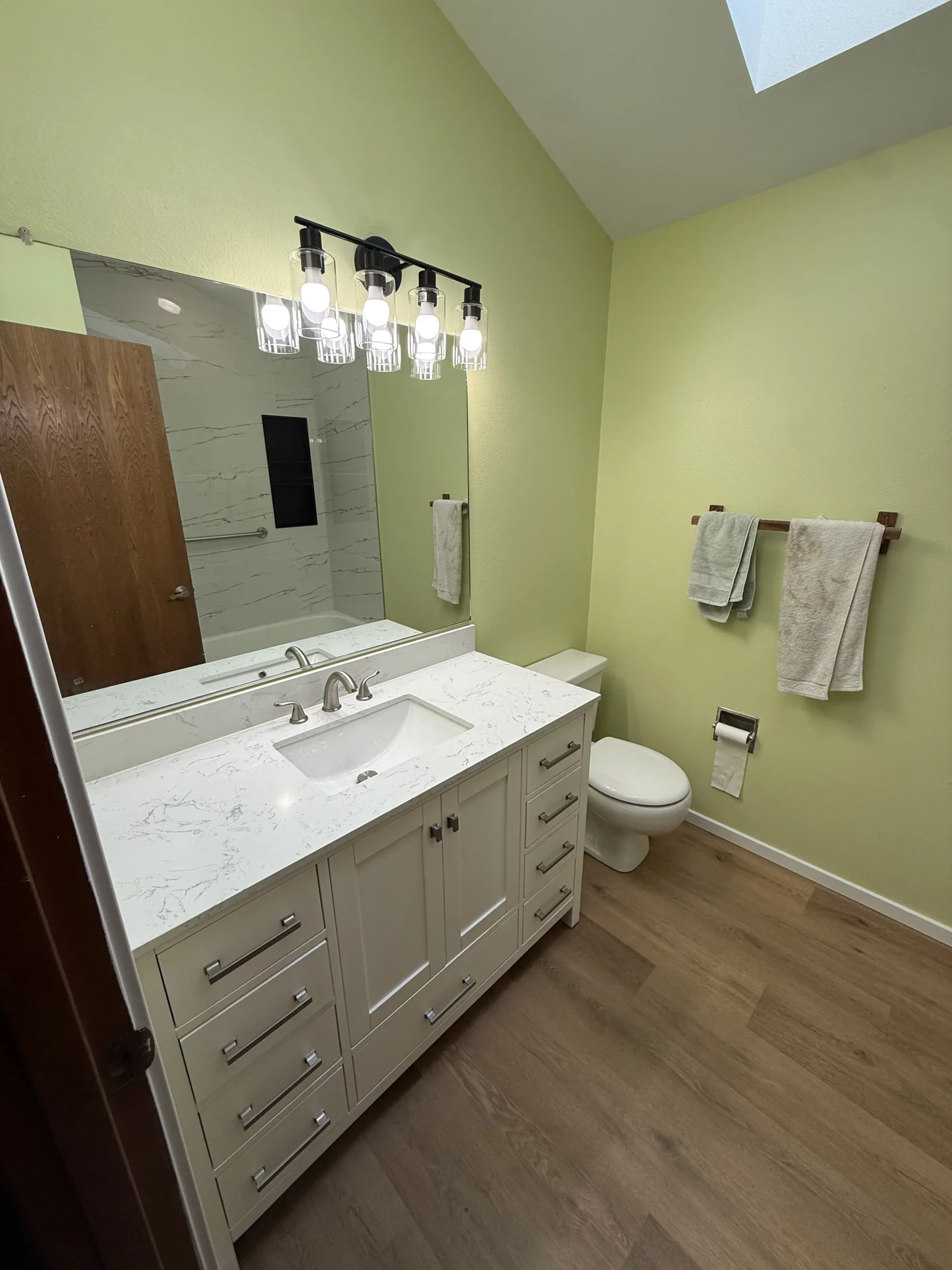 Residential bathroom remodeling project
